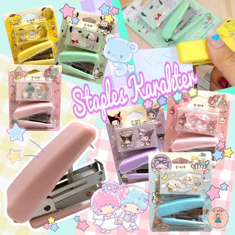 

Study Set Sanrio/Staples Sanrio/Stapler Cinnamon Kuromi Melody Littletwinstar Pompompurin Pochaco/Stapler staples sanrio set dengan isi melody cinnamoroll kuromi