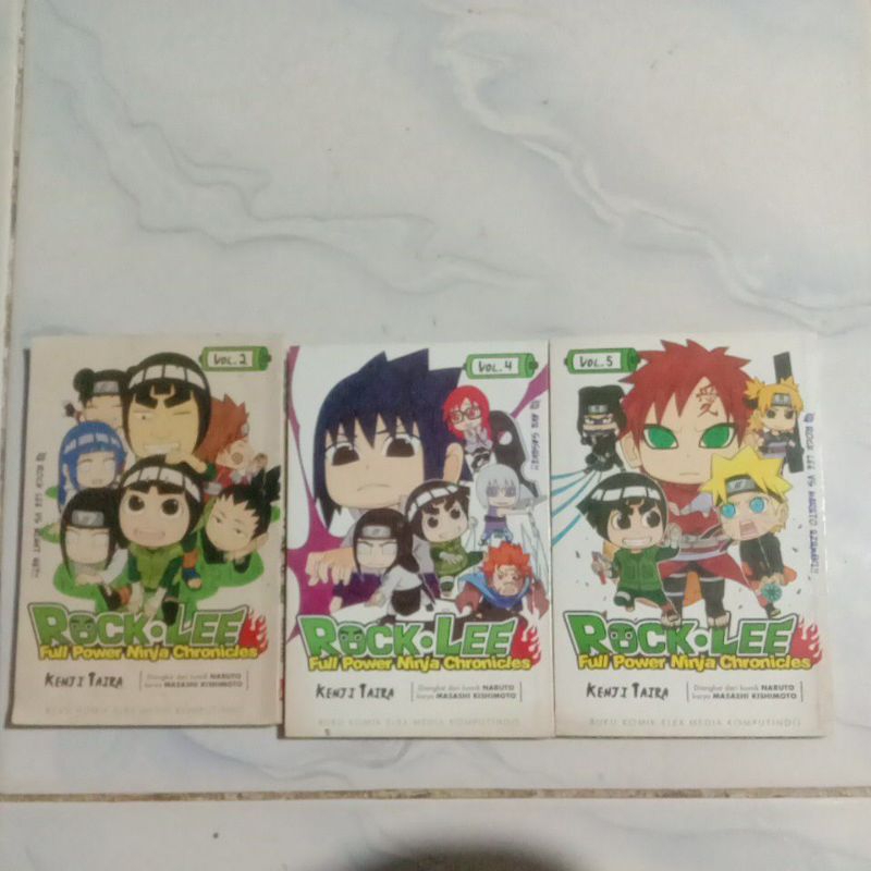 Rock Lee Full Power Ninja Chronicles vol. 2,4 dan 5