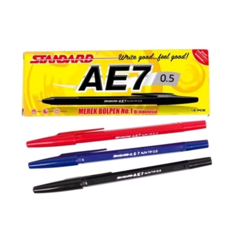 

pulepen Standard AE7 warna hitam , merah, biru