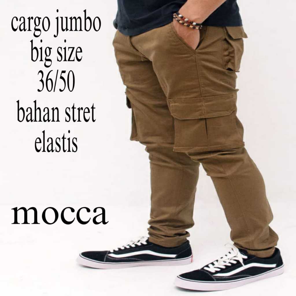 Cargo Panjang pria jumbo/Celana cargo jumbo/Cargo big size/celana pria