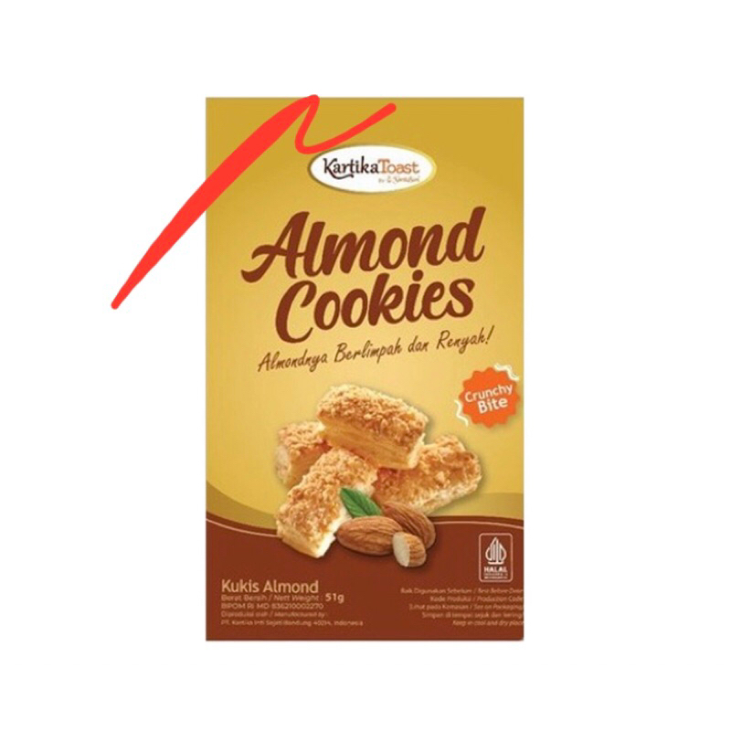 

Kartika toast almond cookies 50g