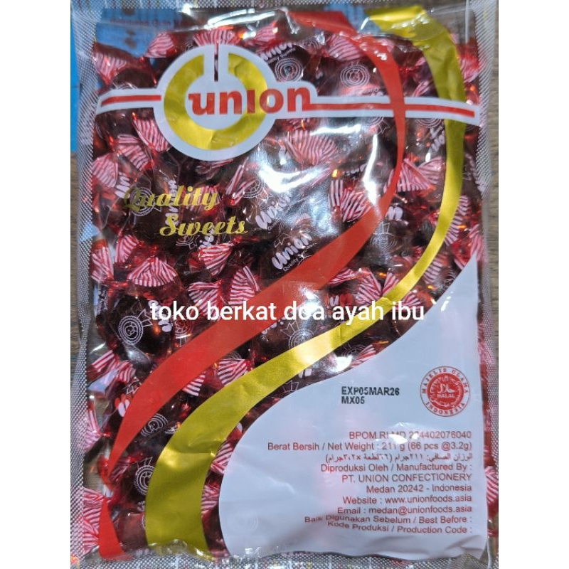 permen union Bonbon pedas isi 66pcs