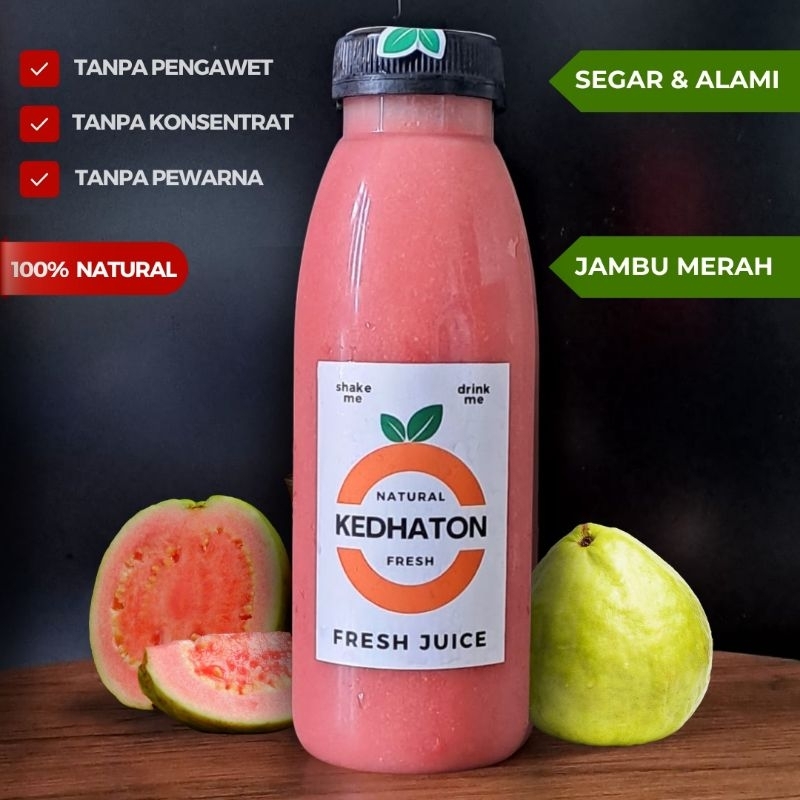 

Jus Jambu Merah - 100 % Alami & Segar - 350ml