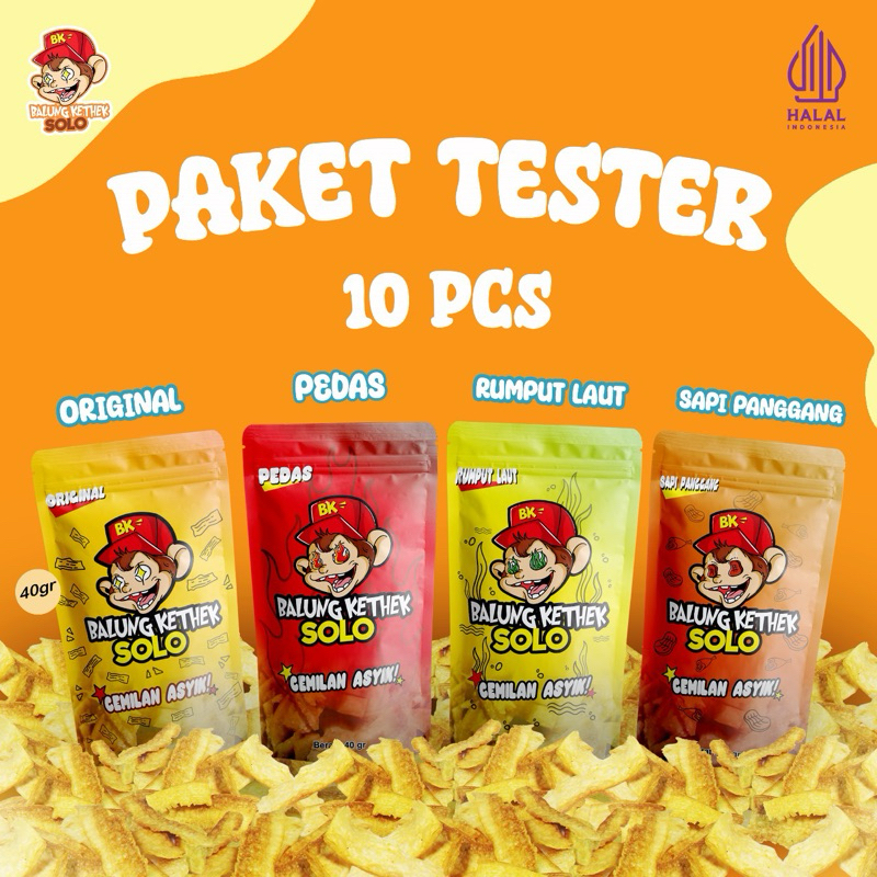 

PAKET TESTER BALUNG KETHEK SOLO 10 pcs Ukuran 40gr