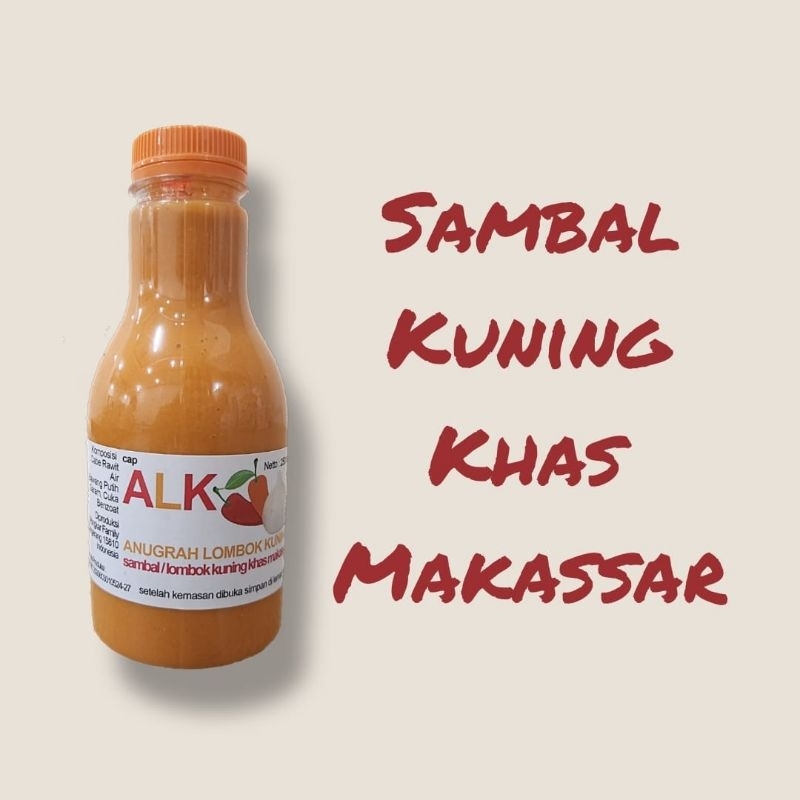 

Anugrah Lombok Kuning, Sambal asli Makassar | Sambal Kuning | Sambal pedas