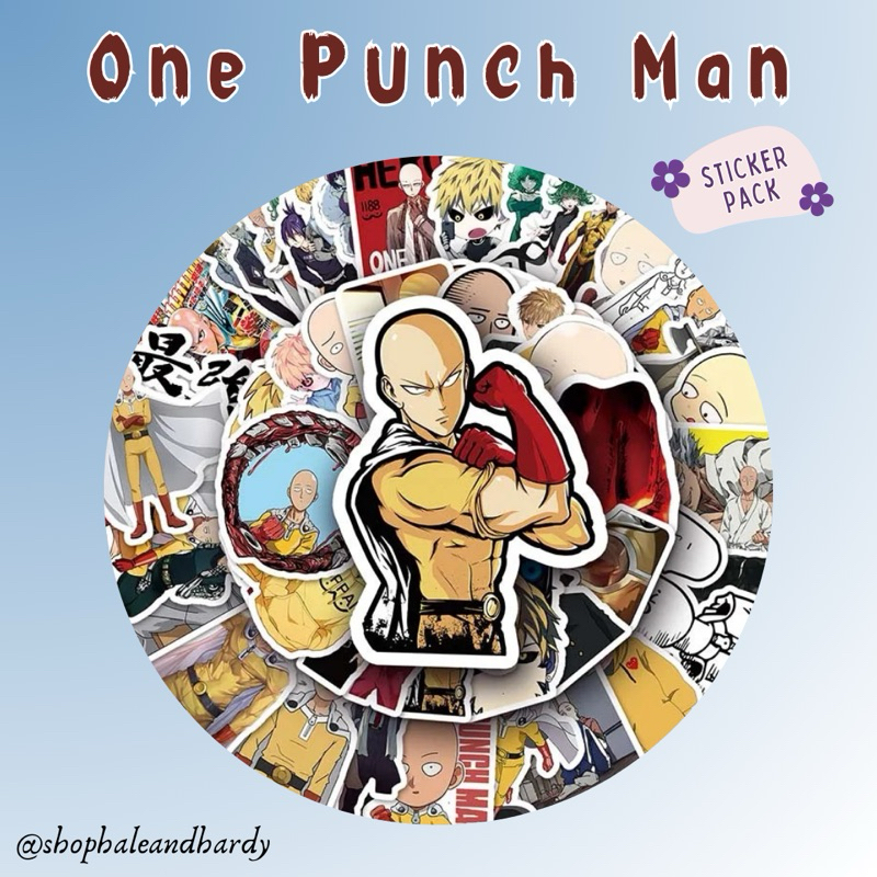 

One Punch Man Sticker Pack | Stiker Kartun Anime Aesthetic Anti Air