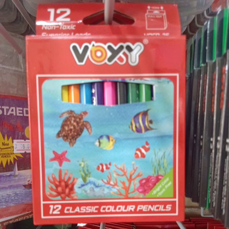 

pensil warna pendek kelir voxy 12 warna