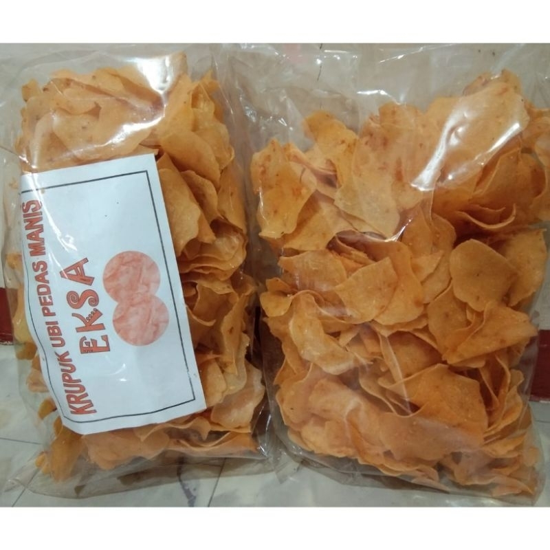 

Kerupuk Ubi Pedas Manis / Kerupuk Eksa / Kerupuk Ubi Khas Pontianak / Kerupuk Mentah / Krupuk Ubi Kalimantan / Kerupuk Ubi Jalar / Kerupuk Ketela