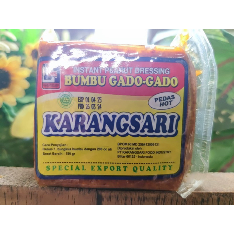 

Bumbu Gado Gado Karangsari Karang Sari Pedes Pedas