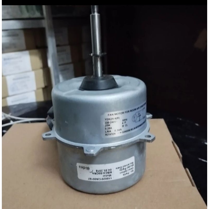 DINAMO FAN OUTDOOR AC MIDEA YDK25-4(B) 25W (MSC4-05CRN) ORIGINAL