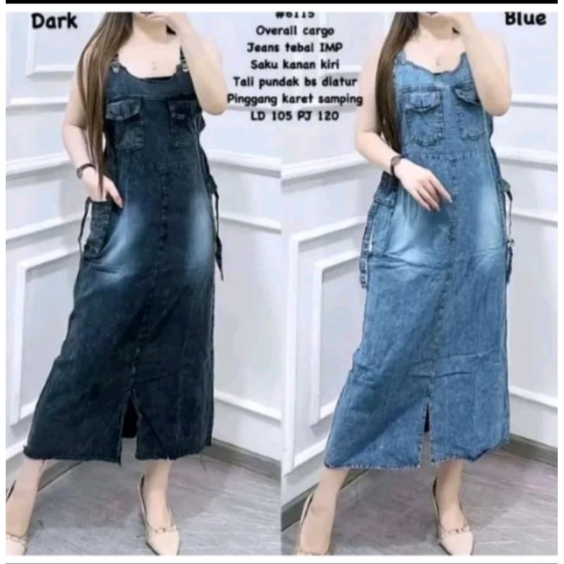 Overall Jeans // Overall Cargo Jeans Premium Overall wanita Overall Jeans Jumpsuit Wanita Baju