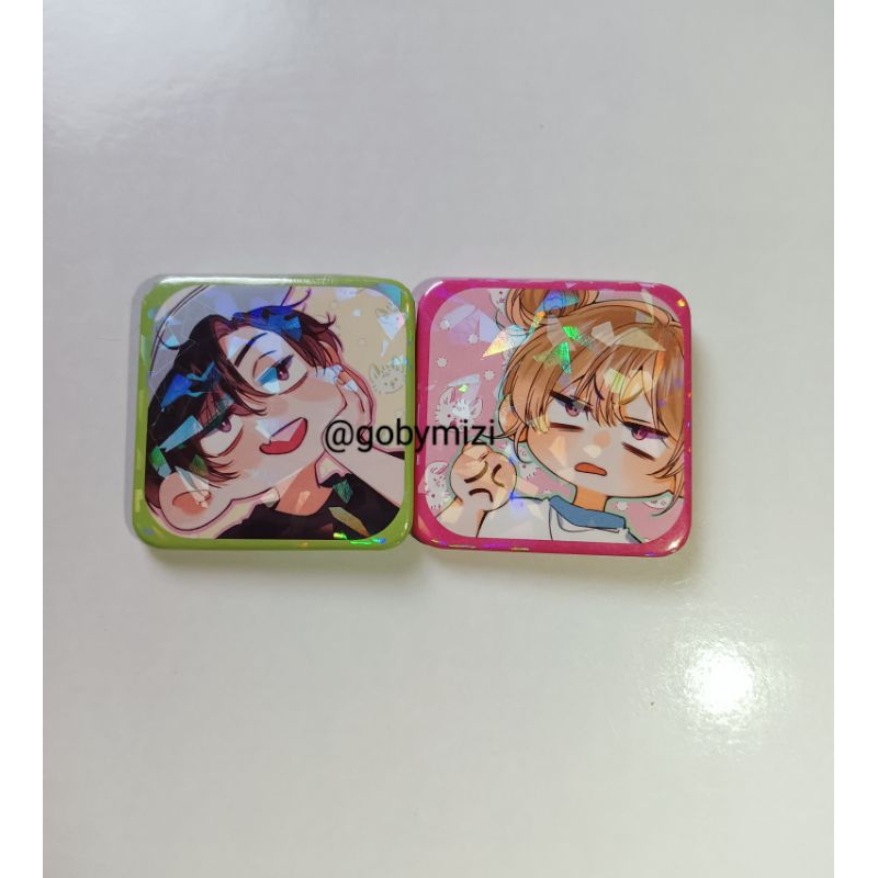 MANHUA HIDDEN LOVE HOLOGRAM PIN