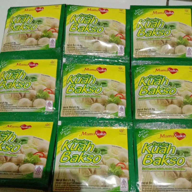 

Mama Suka Bumbu Kuah Bakso 1 renteng 12 pcs