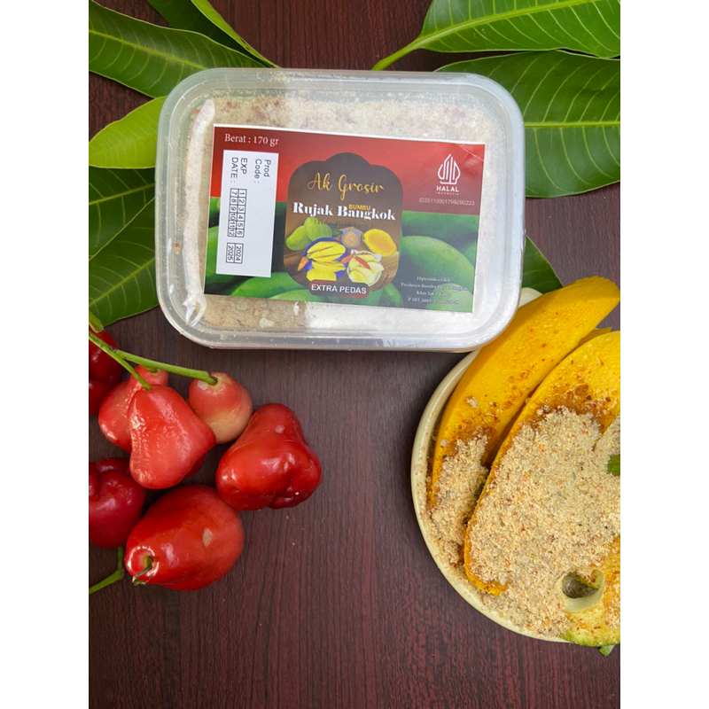 

Bumbu rujak bangkok rasa terasi bakar pedas 160gram/170gram