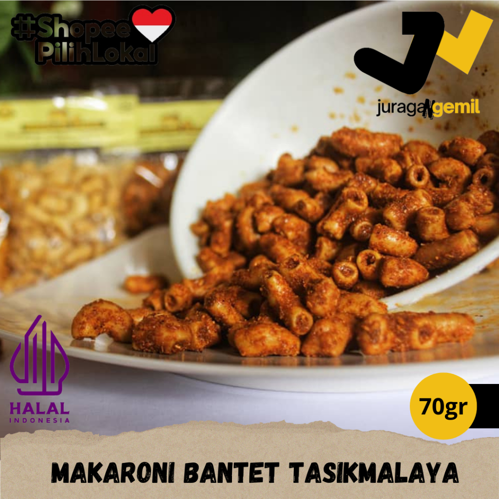 

60gr Makaroni Bantet Cap koki Asli Best Seller Oleh Oleh Khas Tasikmalaya