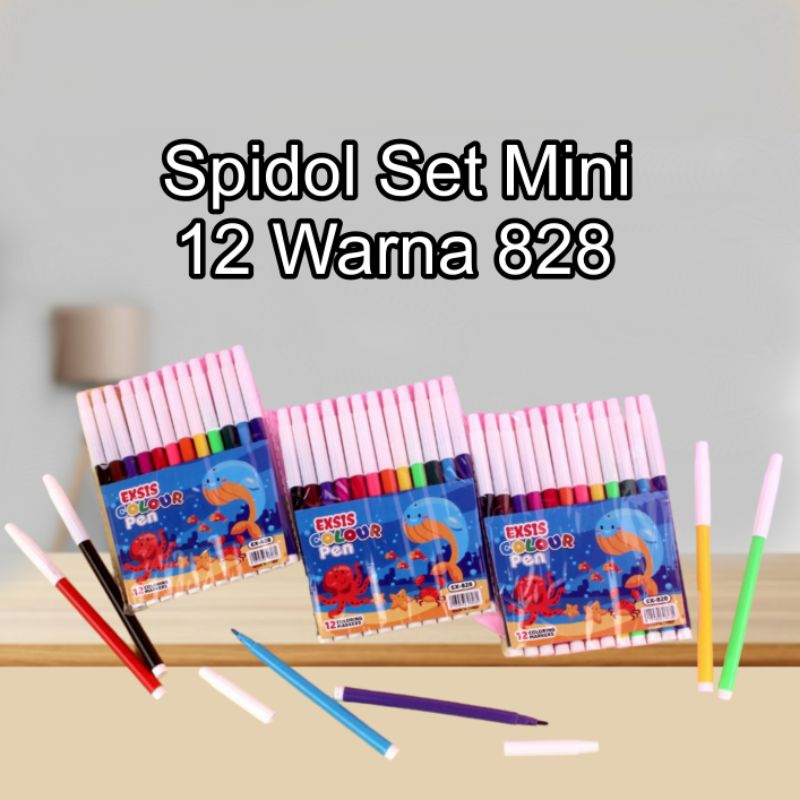 

Spidol Set Murah Mini 12 Warna / Spidol Set Exis 828