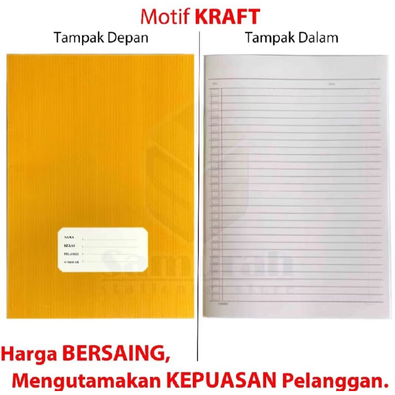 

BUKU TULIS BIG BOS BOXY SAMPUL COKLAT 40 LEMBAR 1 PACK ISI 10 PCS