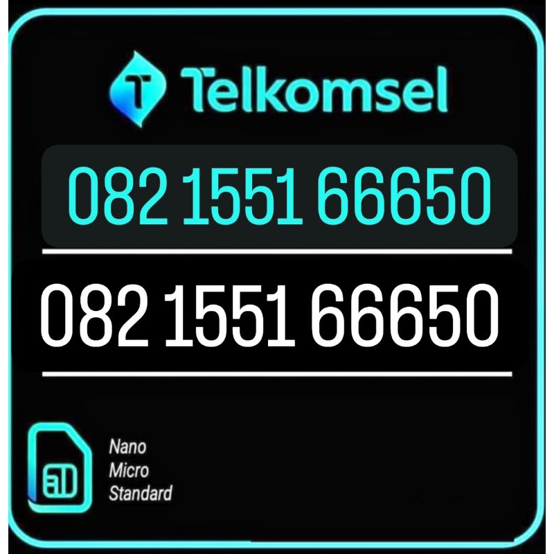COD) OBRAL NOMER CANTIK Kartu Perdana Simpati Telkomsel 4G LTE