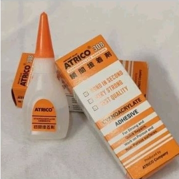 POWER GLUE ATRICO 308/Lem Korea Instant Glue/Lem Tetes Setan Serbaguna