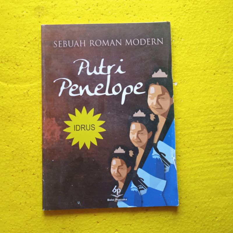 [Balai Pustaka] Buku Novel, Buku Bekas Perpustakaan Jadul : Putri Penelope - Idrus - Bekas - Origina