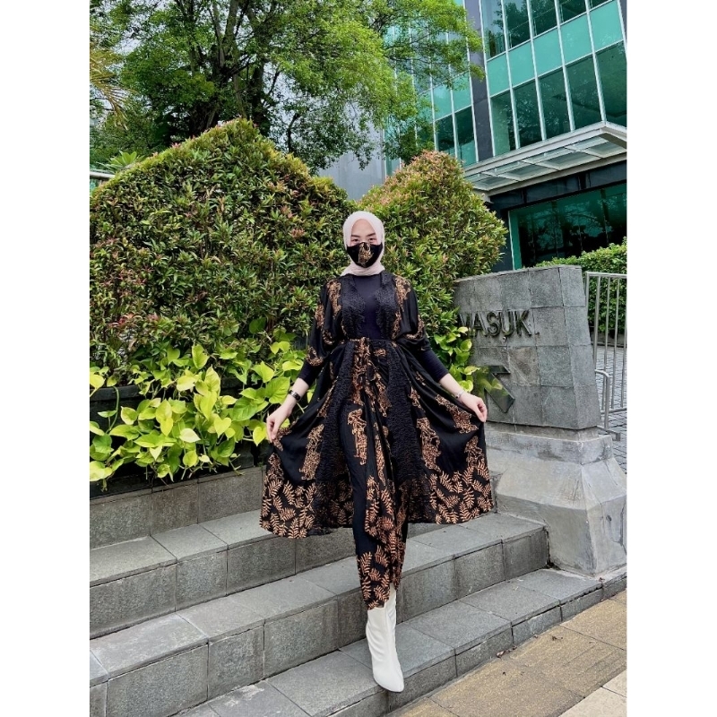 SET BATIK ANDIN WAYANG DAUN MUAT SAMPAI BIG SIZE