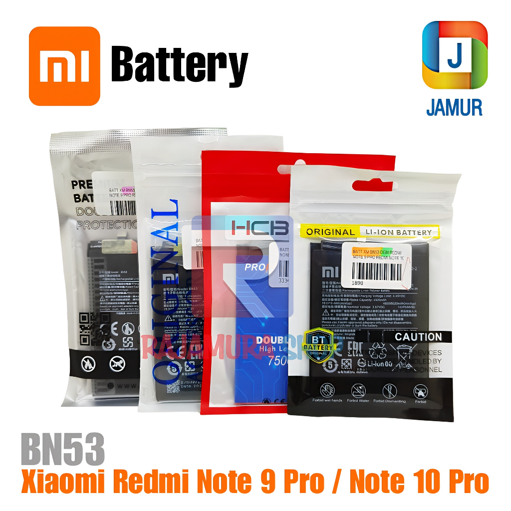 BATERAI XIAOMI REDMI NOTE 9 PRO BN53 BATERAI XIAOMI REDMI NOTE 10 PRO BATRAI REDMI NOTE 9 PRO BATRE 