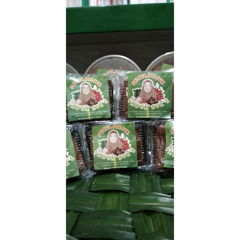 

bumbu SAMBEL PECEL NGANJUK pawon buk'e 200 gram MURAH