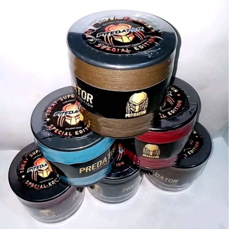 Benang Senar Gelasan Tasi Layangan Cap Predator 0,22 Klos 3000 Yard