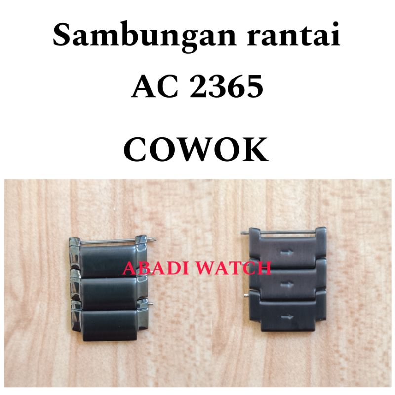 Sambungan Tali Rantai Jam Tangan Alexandre Christie AC 2365 Cowok