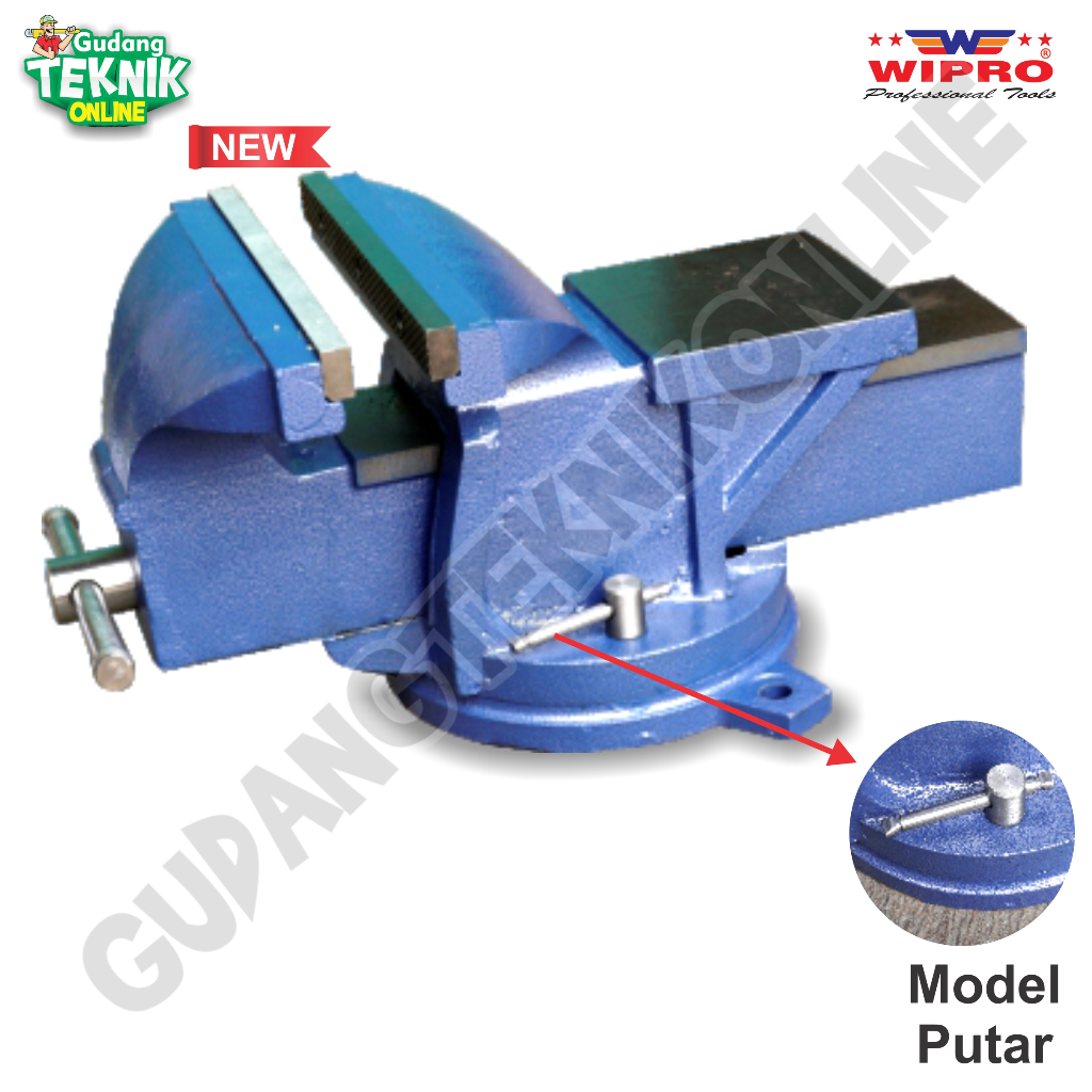 WIPRO Catok Paron Putar 12" WIPRO RRC / Ragum Paron Body Besi PUTAR 12 Inch WIPRO RRC 12" - Tanggem 