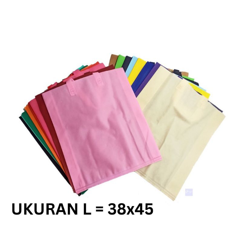 

tas jinjing spunbond tebal/tote bag/goodie bag/tas sovenir/tas belanja ramah lingkungan uk 38x45x10