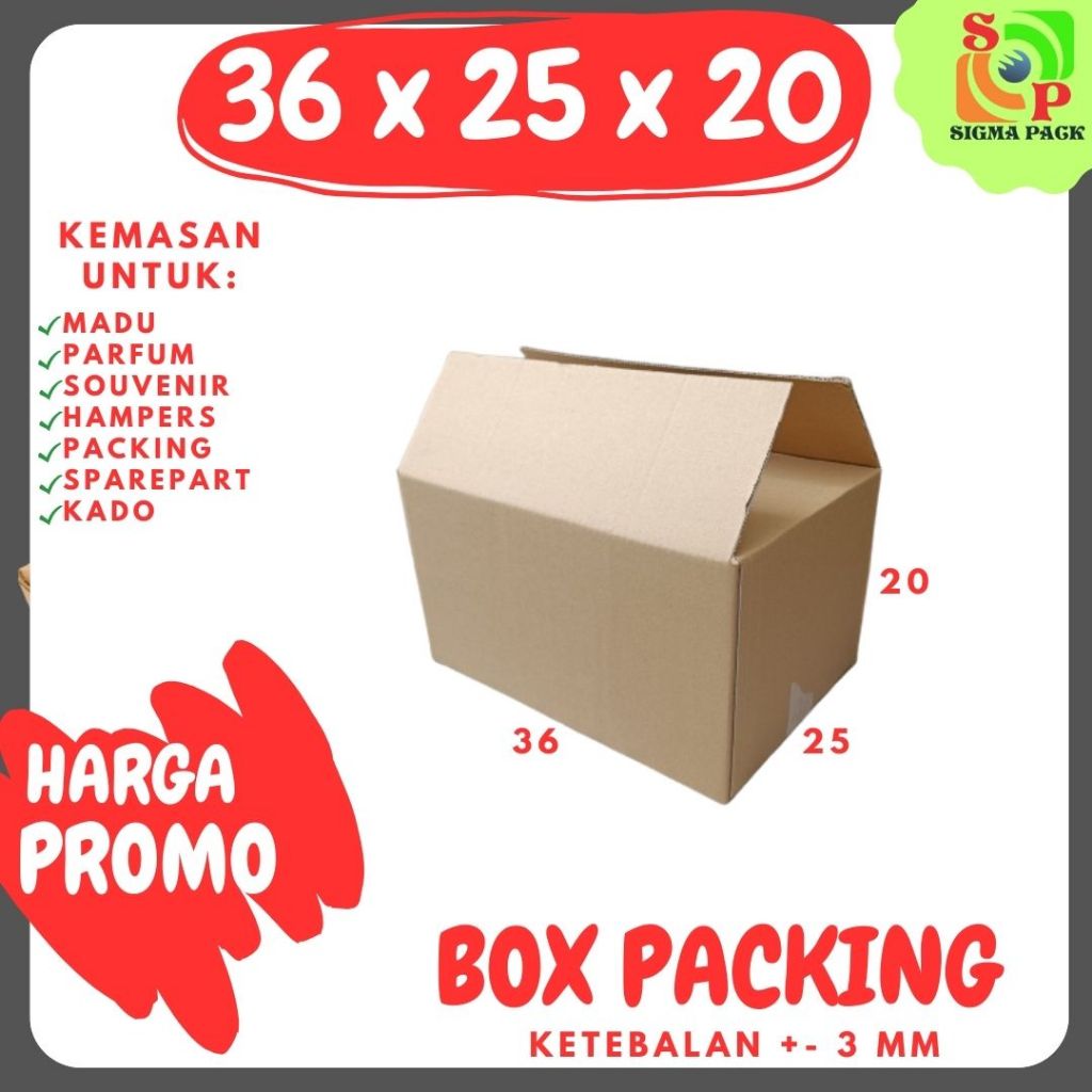 

Kardus AMDK 36x25x20 (48x220ml) Box Packing Karton Dus Kotak Kemasan Air Minum Jamu Minuman