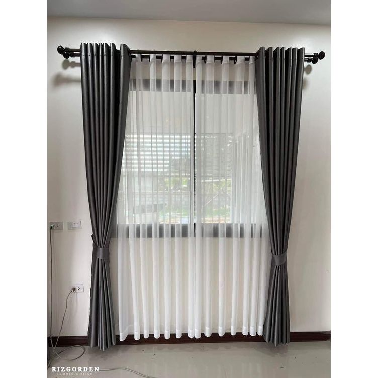 Gorden Polos Minimalis 1 Set - Gorden Blackout 80% - Gorden Jendela Dan Pintu - Tirai Jendela Polos
