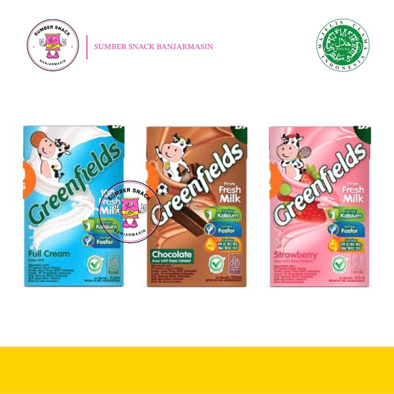 

Greenfields Fresh Milk UHT (105ml) (3 Varian Rasa)