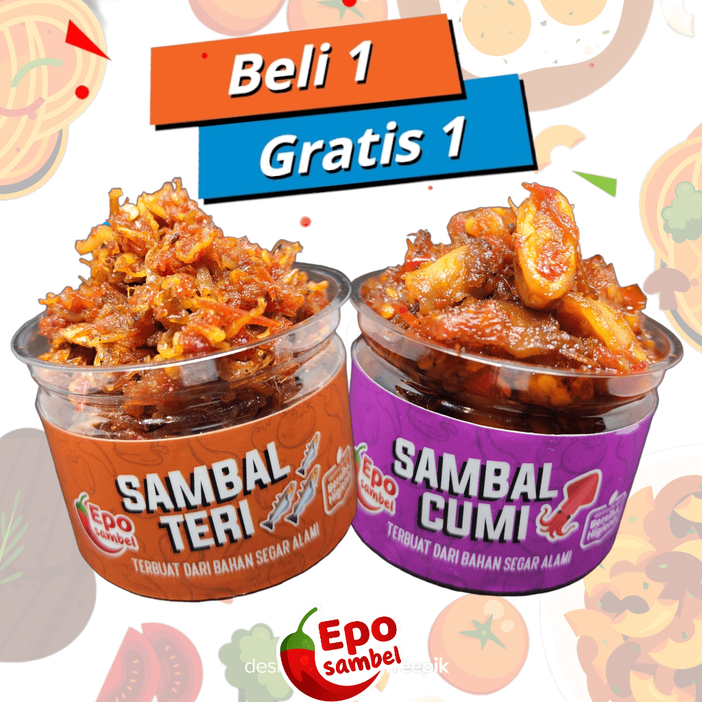 

sambal sambel cumi teri sangat enak pengiriman dari jawa timur lebih cepat lebih enak