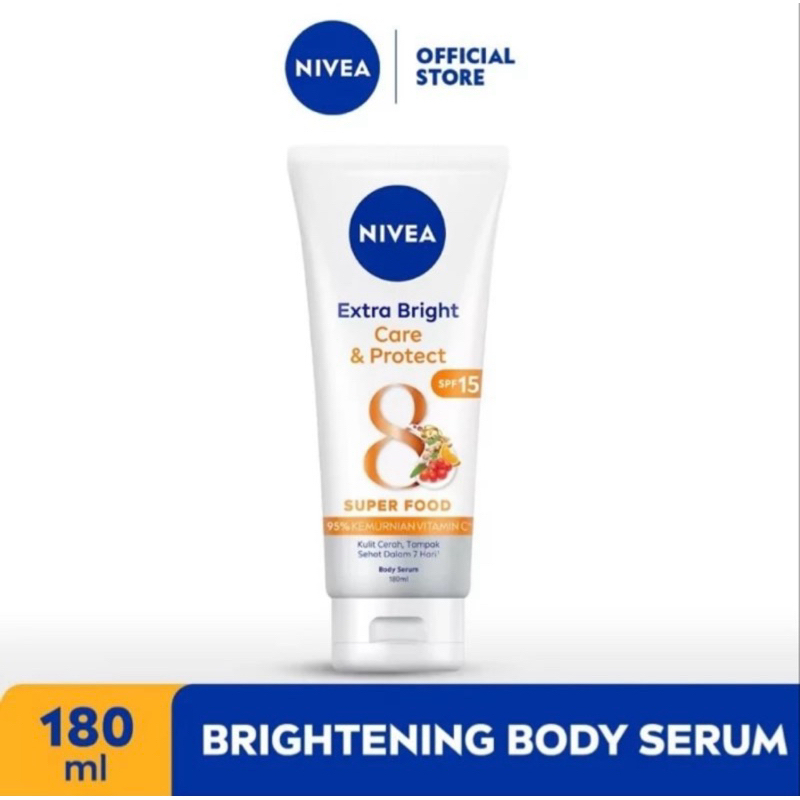 ORIGINAL Nivea Body Serum Extra White Care & Protect 180ml ~ Nivea Body Serum - Body Lotion