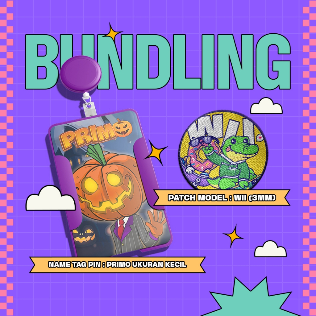 

[PAKET BUNDLING] ID Card PRIMO Ukuran Kecil + Patch Model WII Ukuran 3mm / WII AIYO Ukuran 2,5mm