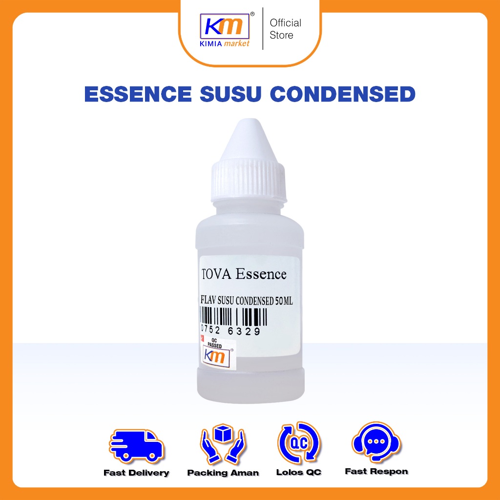 

Essen Makanan Minuman TOVA flavor Susu Pure / Susu Condensed 50ml / Perisa Makanan / Penambah Aroma Cair / Perisa Cair Susu Condensed / Essen Susu Pure Makanan/Minuman