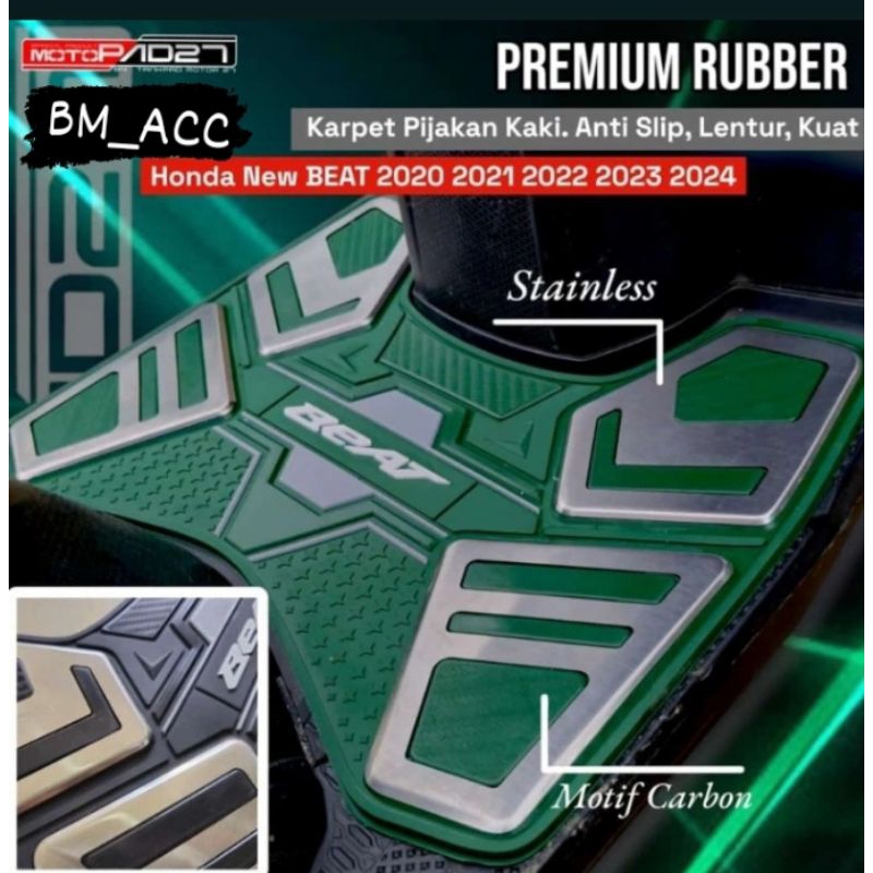 karpet Motor BEAT New Deluxe Street 2021-2024 Stainless Premium