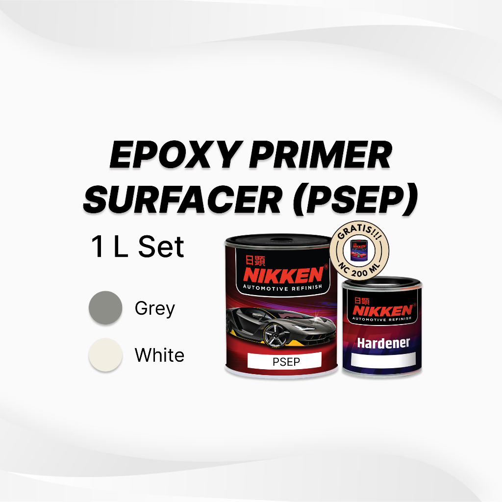 NIKKEN Epoxy Primer Surfacer (PSEP) - L Set - Grey / White