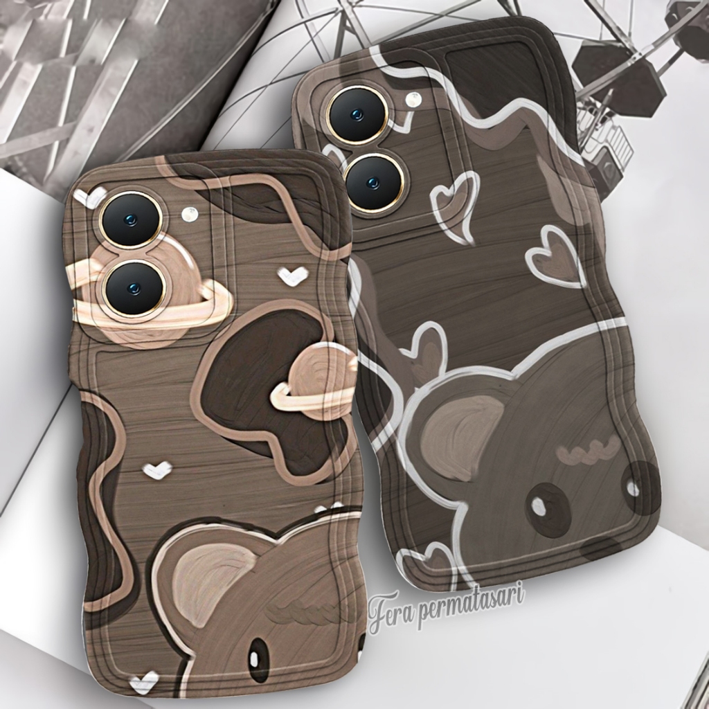 DS - 05 CASE GELOMBANG VIVO Y03 TERBARU 2024 - CASING MOTIF - SPFTCASE GELOMBANG VIVO Y17S Y15S Y20 
