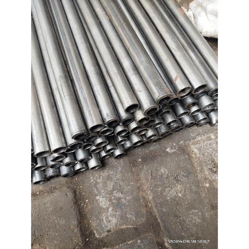 pipa besi tebal 22mm panjang 20cm