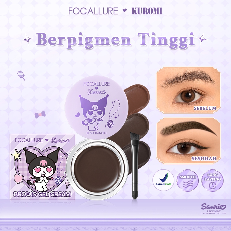 [WAREHOUSE SALE] FOCALLURE X Sanrio High Pigmented Eyebrow Cream #DressUpSlay