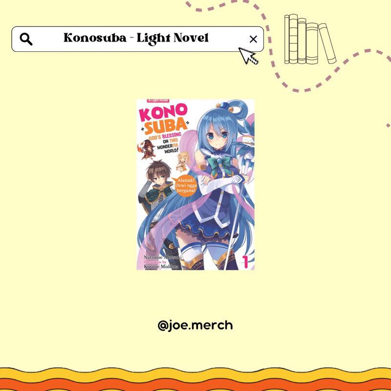 joe.merch || Konosuba - Light Novel