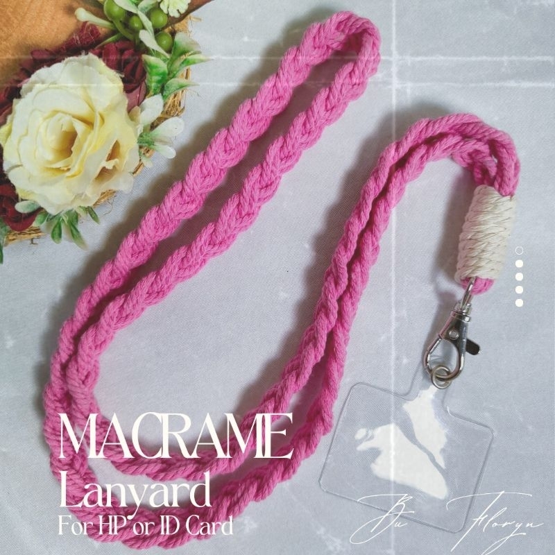 

[READY STOCK] Macrame Lanyard For Handphone and ID Card