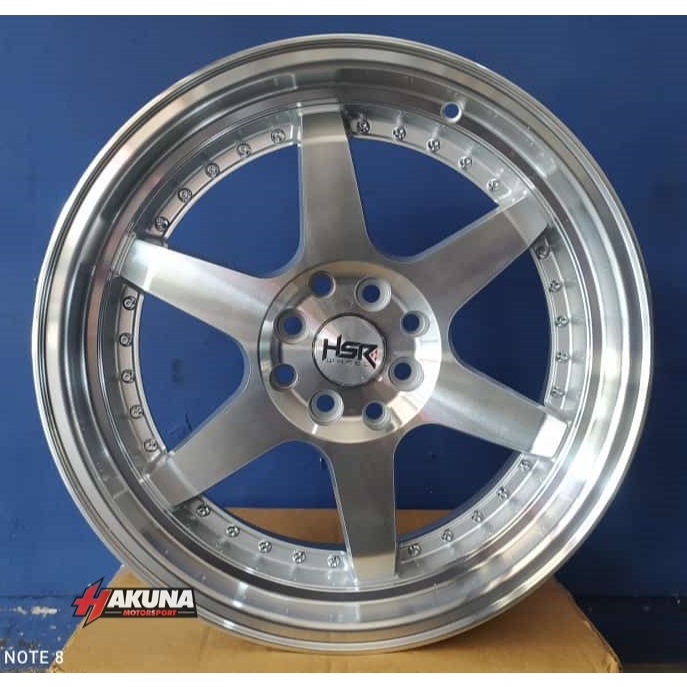 VELG JDM R17 HSR BORGO COCOK UNTUK SPLASH,YARIS,IGNIS,SWIFT,RAIZE,BRIO DLL