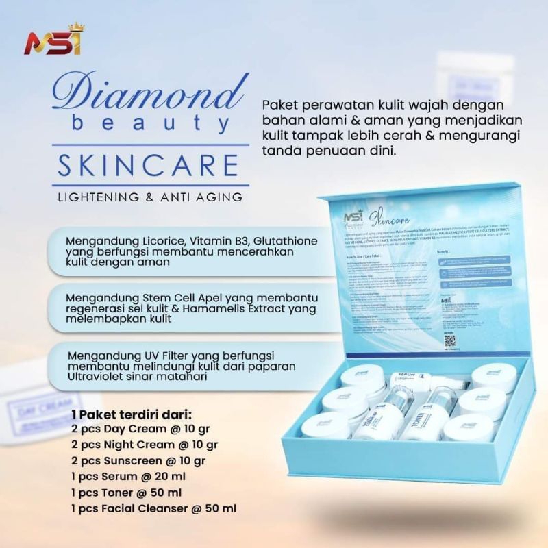 Skincare Diamond Beauty MSI Free pouch cantik selama persediaan masih ada (Pin A) bebas pilih produk