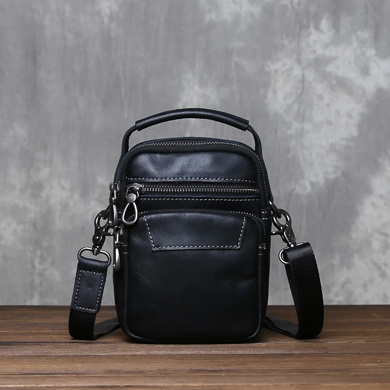 Tas Selempang Pinggang Pria Kulit Asli Sapi - Tas Pinggang Kulit - Tas Selempang Pria Kulit