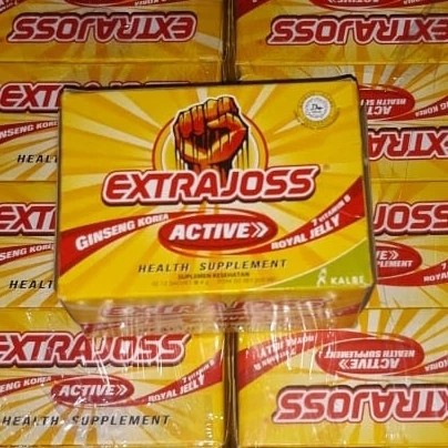 

Extrajoss Suplemen Kesehatan 4gram 1pack Isi 12sachet|Promo Murah