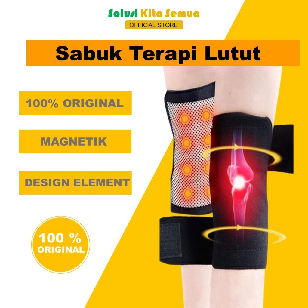 Alat Pelindung Lutut Dan Terapi Magnetik Sakit Lutut Olahraga Lari Futsal Bola Knee Pad Relaksasi